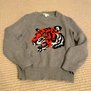 JCrew Crewcuts tiger sweater, size 6-7